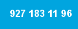 927 183 11 96 927 183 11 96